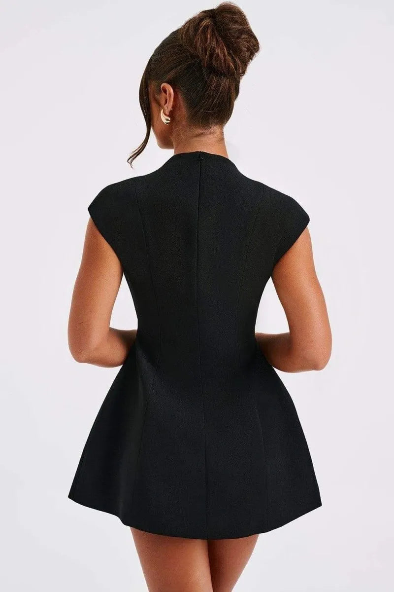 Beatrix - Short Sleeves Mini Dress Olivia The Label