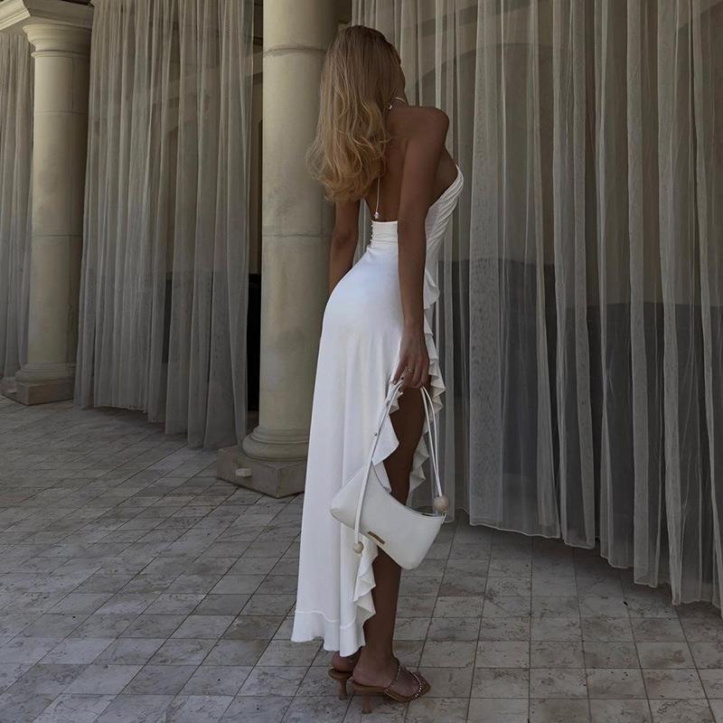 Juliana - Slim Flower Slit Midi Dress Olivia The Label