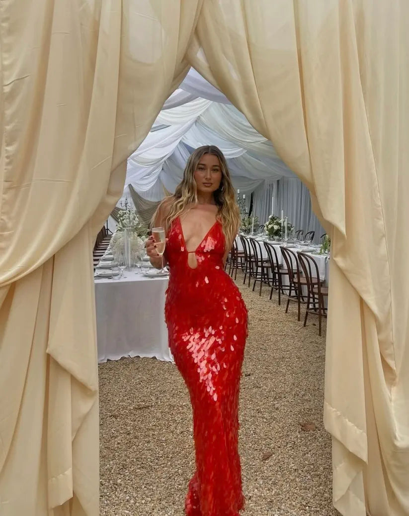 Clara - Sequin Maxi Long Dress Olivia The Label