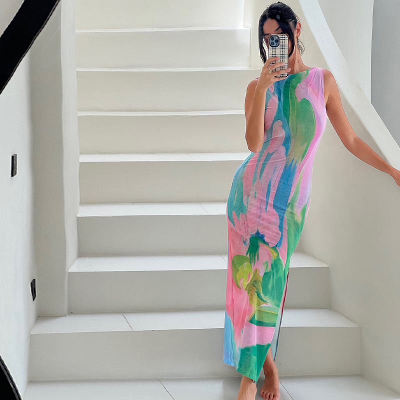 Ava - Pastel Maxi Dress Olivia The Label