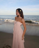 Camille - Ruffle Strapless Maxi Dress Olivia The Label