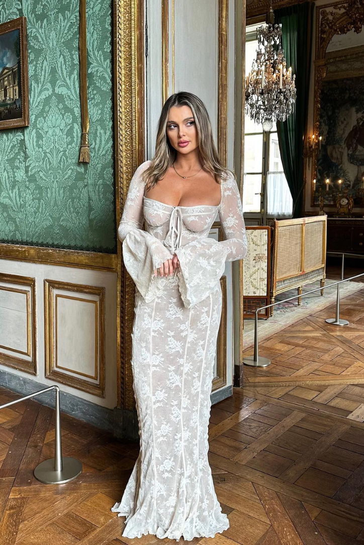 Danika - Lace Maxi Dress Olivia The Label Ivory XS