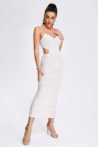 Seren - Pearl Sequin Midi Dress Olivia The Label