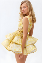 Daphne - Floral One Shoulder Mini Dress Olivia The Label
