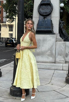 Jessica - Halter Sleeveless Midi Dress Olivia The Label