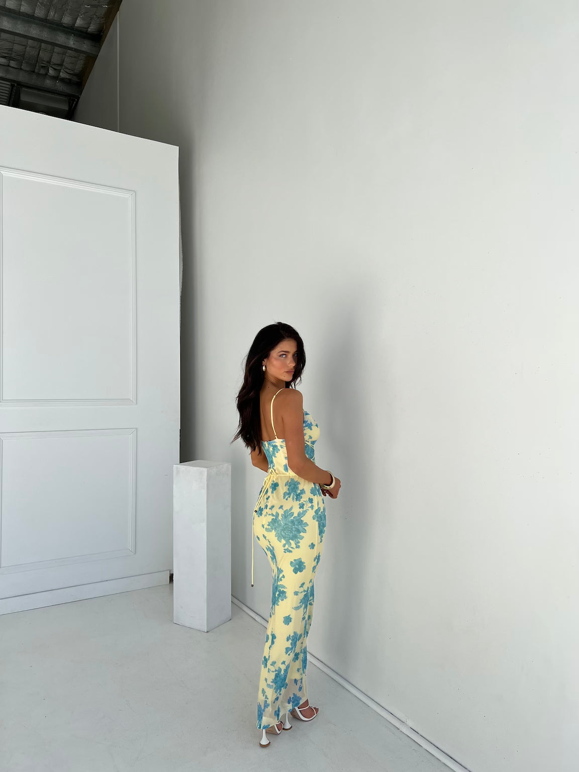 Zara - Sleeveless Floral Maxi Dress Olivia The Label