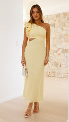 Blaire - One-Shoulder Cutout Maxi Dress Olivia The Label