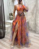 Ayla - Elegant Split Midi Dress Olivia The Label