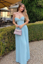 Evie -Strapless Maxi Dress Olivia The Label