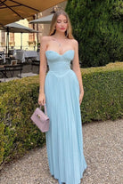 Evie -Strapless Maxi Dress Olivia The Label