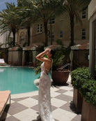 Arlette - Hanging Neck Sleeveless Maxi Dress Olivia The Label