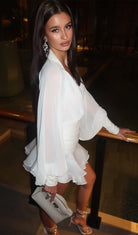 Leilani - Lantern Sleeve Mini Dress Olivia The Label