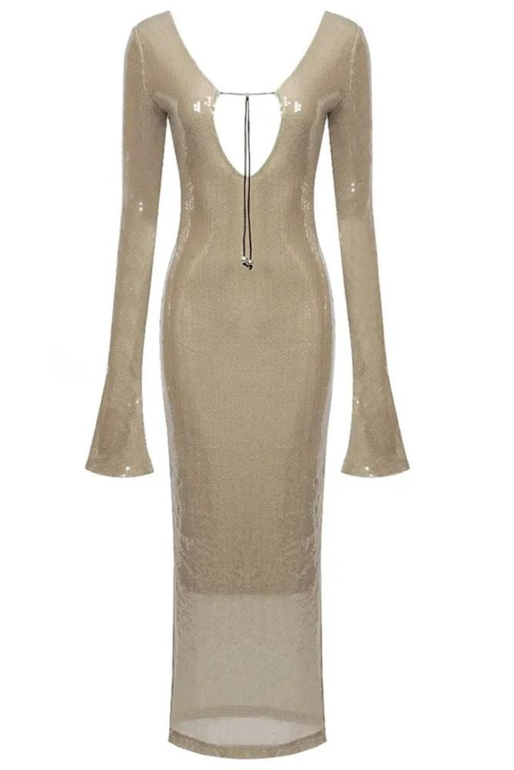 Bondella - Sequins Midi Dress Olivia The Label