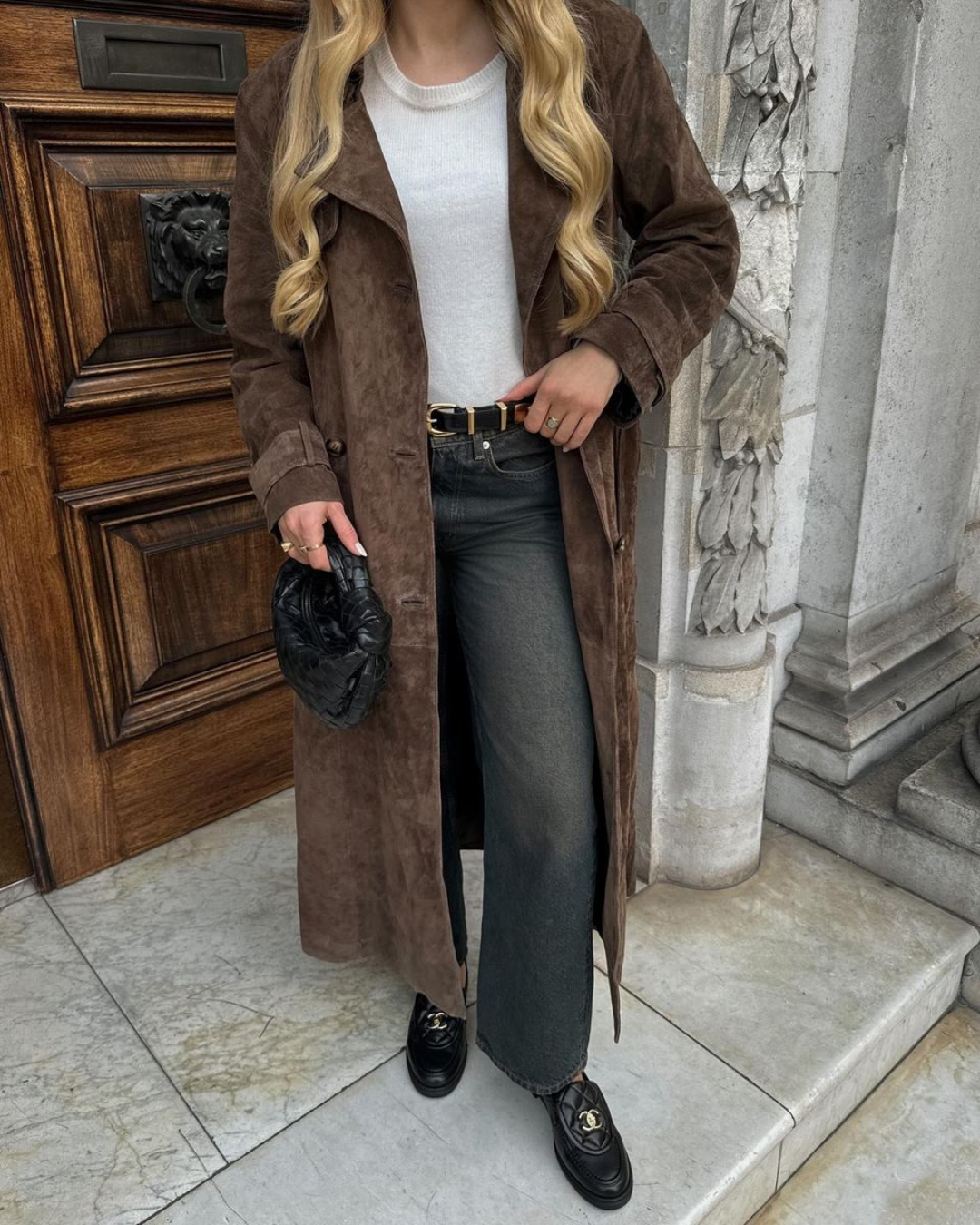 Zali - Suede Trench Coat Olivia The Label