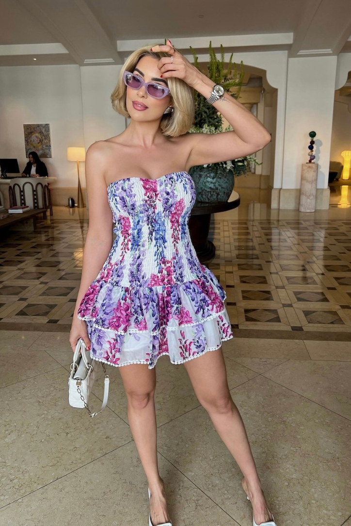 Nicah - Bubblegum Mini Dress Olivia The Label
