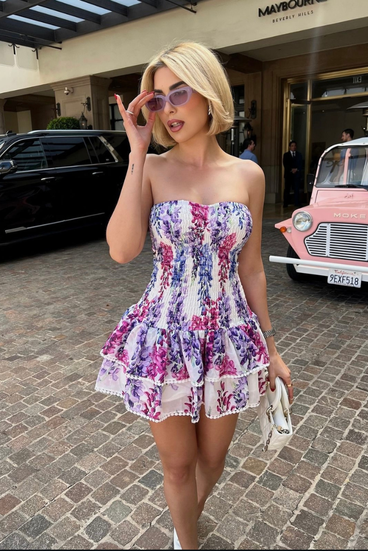 Nicah - Bubblegum Mini Dress Olivia The Label