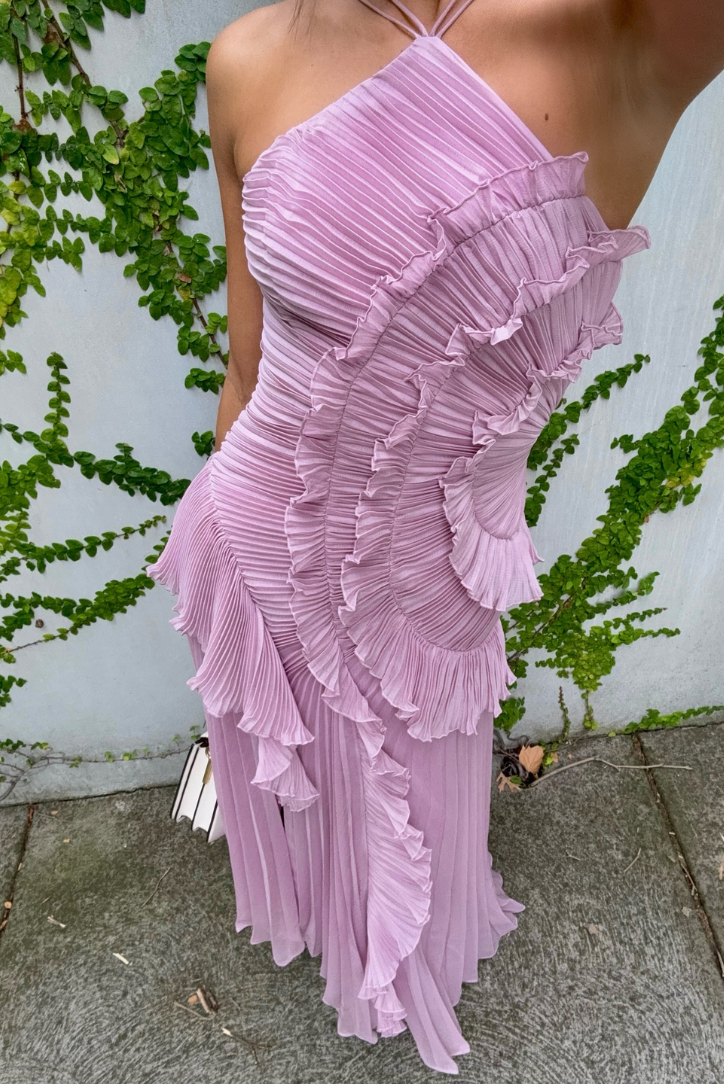 Aria - Charming Ruffle Midi Dress Olivia The Label