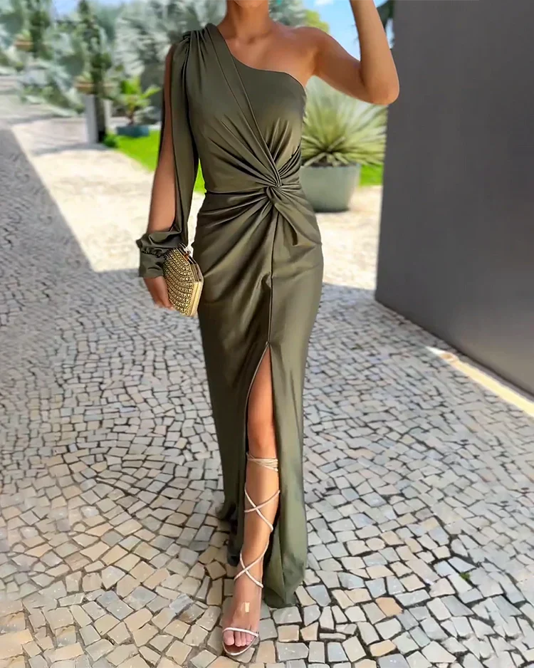Layla - Elegant Evening Maxi Dress Olivia The Label Green XS