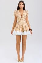 Ainslie - Floral Print Mini Dress Olivia The Label