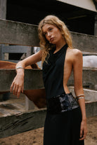 Arden Halter Backless Gown Olivia The Label