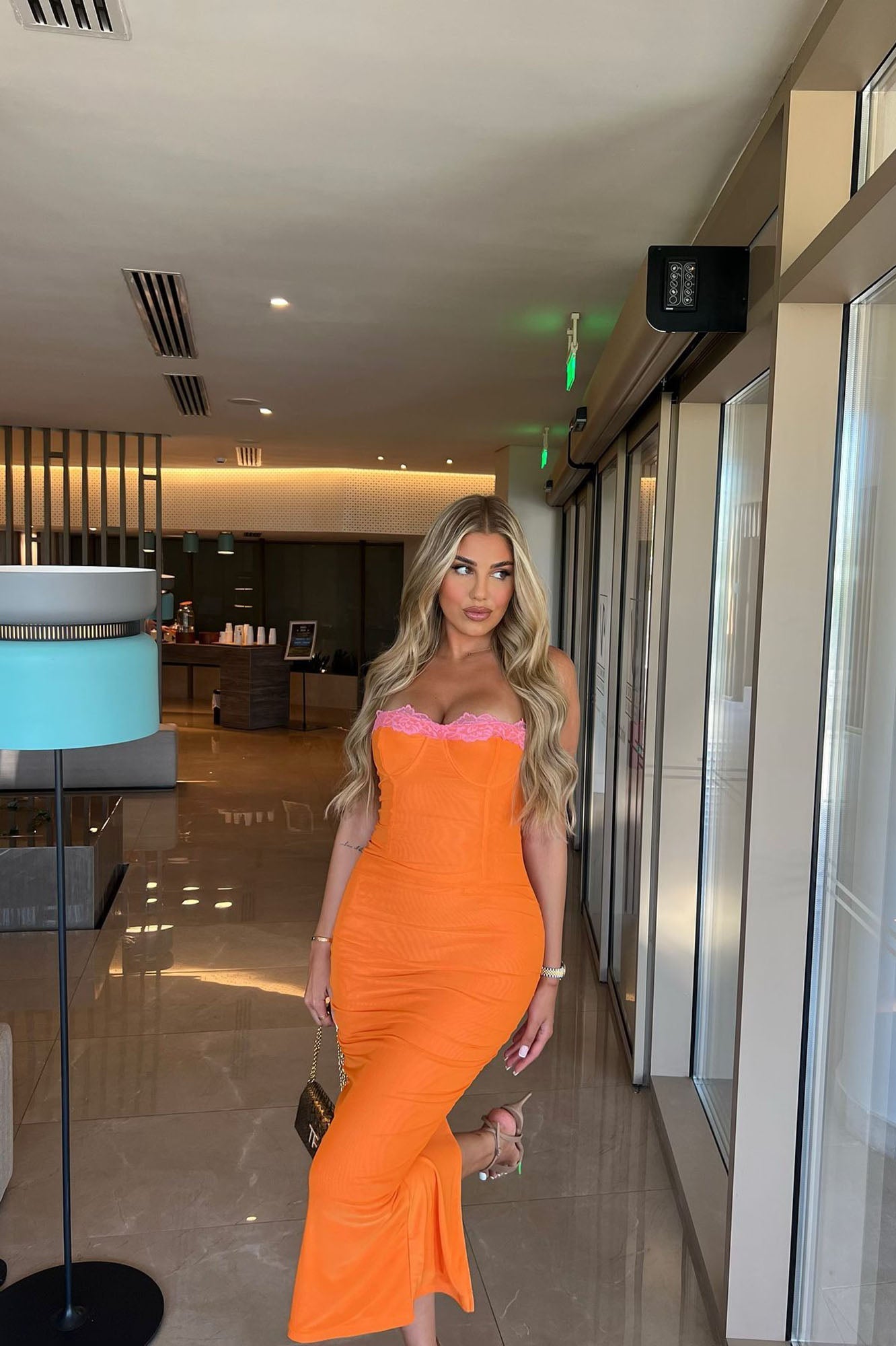 Florence Vibrant Bodycon Gown Olivia The Label