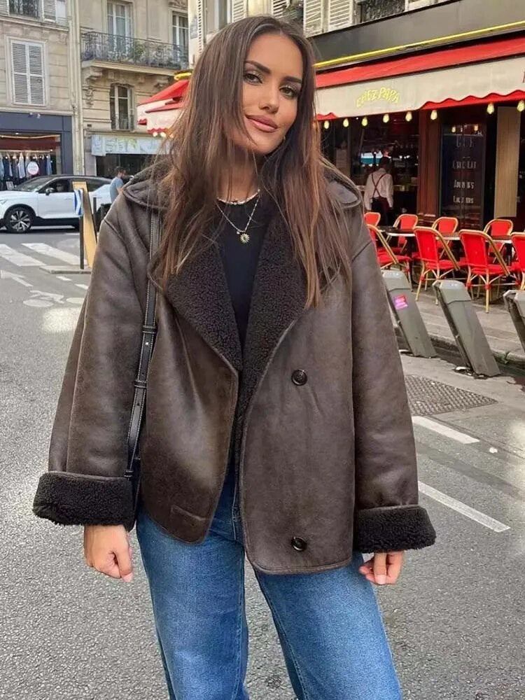 Eden Faux Leather Jacket Olivia The Label
