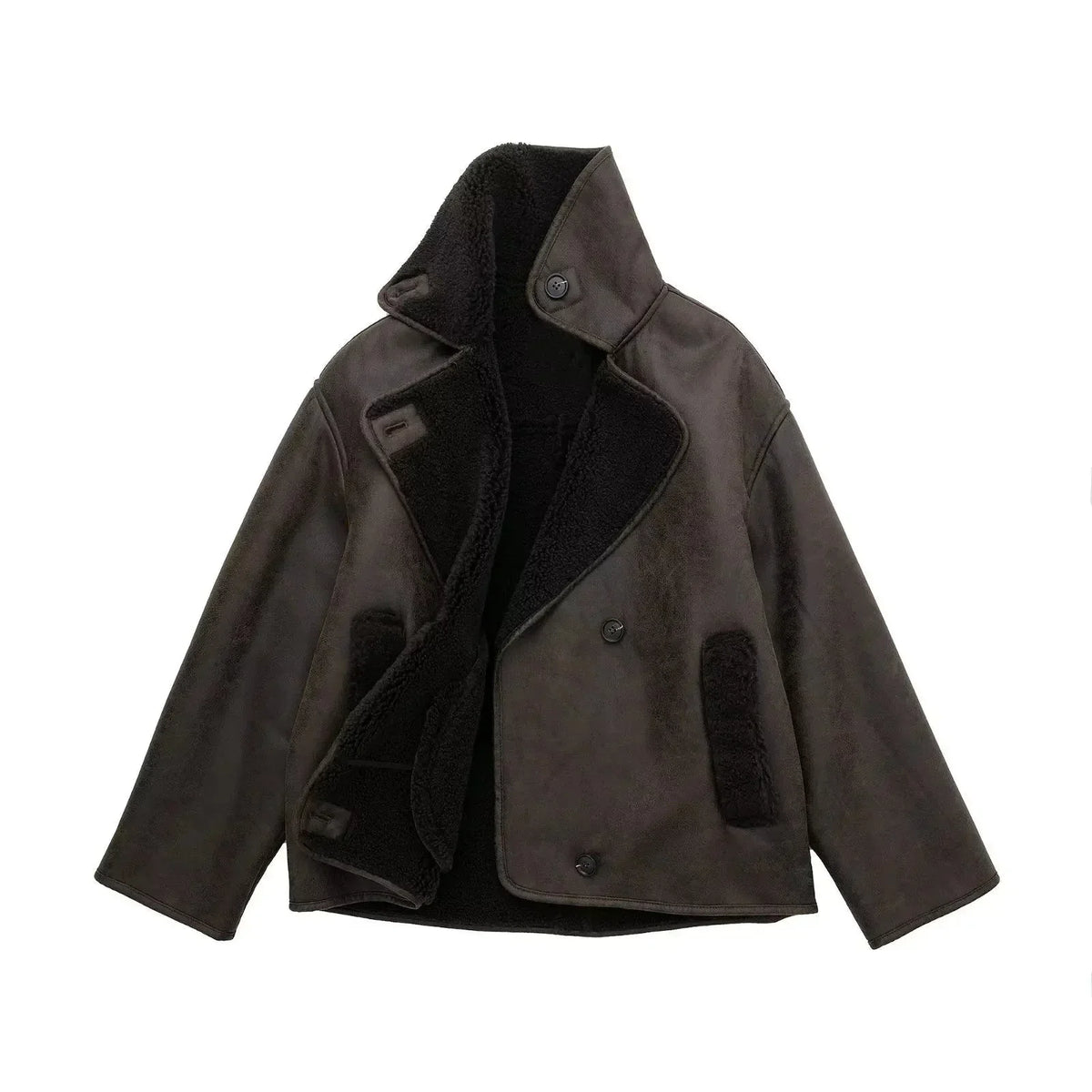 Eden Faux Leather Jacket Olivia The Label