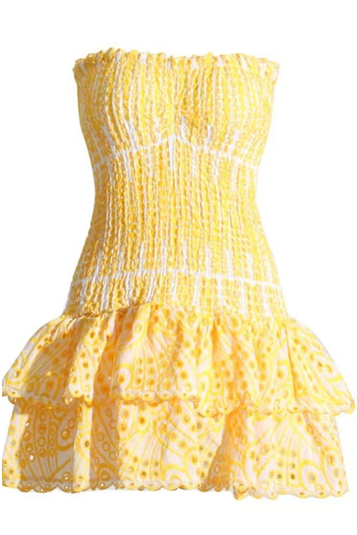 Anya - Ruffle Mini Dress Olivia The Label