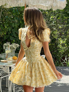 Gigi - Floral Mini Dress Olivia The Label Yellow XS