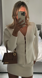 Thea - Ribbed Knitted Set Olivia The Label Ivory XS