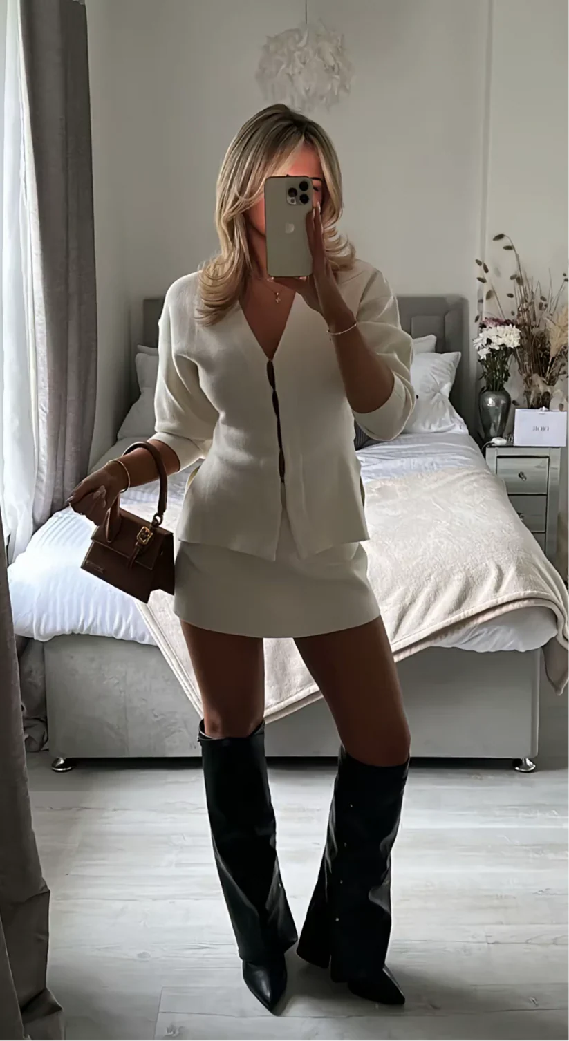 Thea - Ribbed Knitted Set Olivia The Label