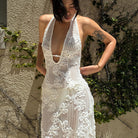 Arlette - Hanging Neck Sleeveless Maxi Dress Olivia The Label