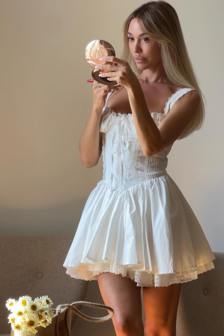 Eve - Sleeveless Mini Dress Olivia The Label White XS