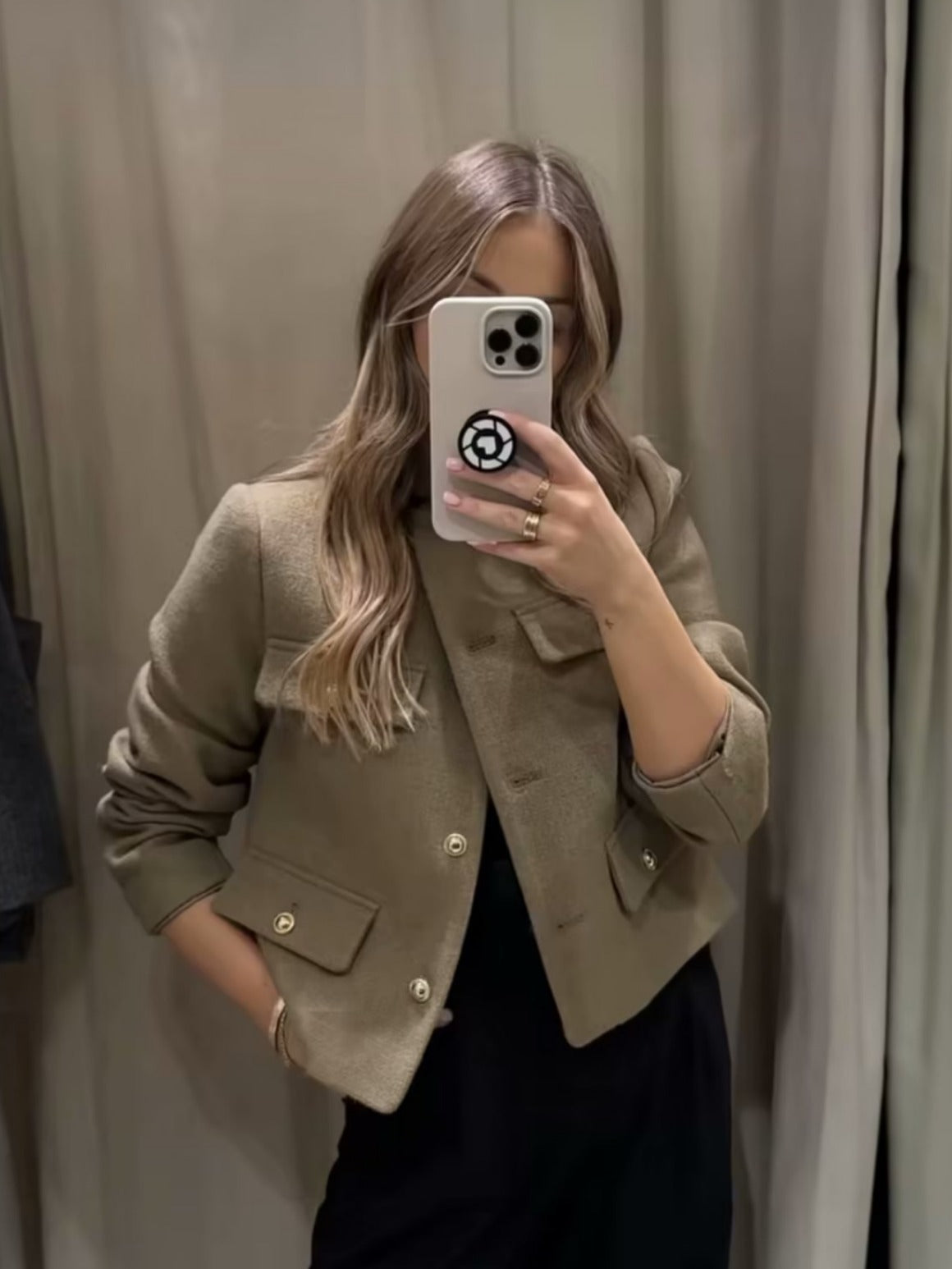 Megan - Vintage Cropped Jacket Olivia The Label