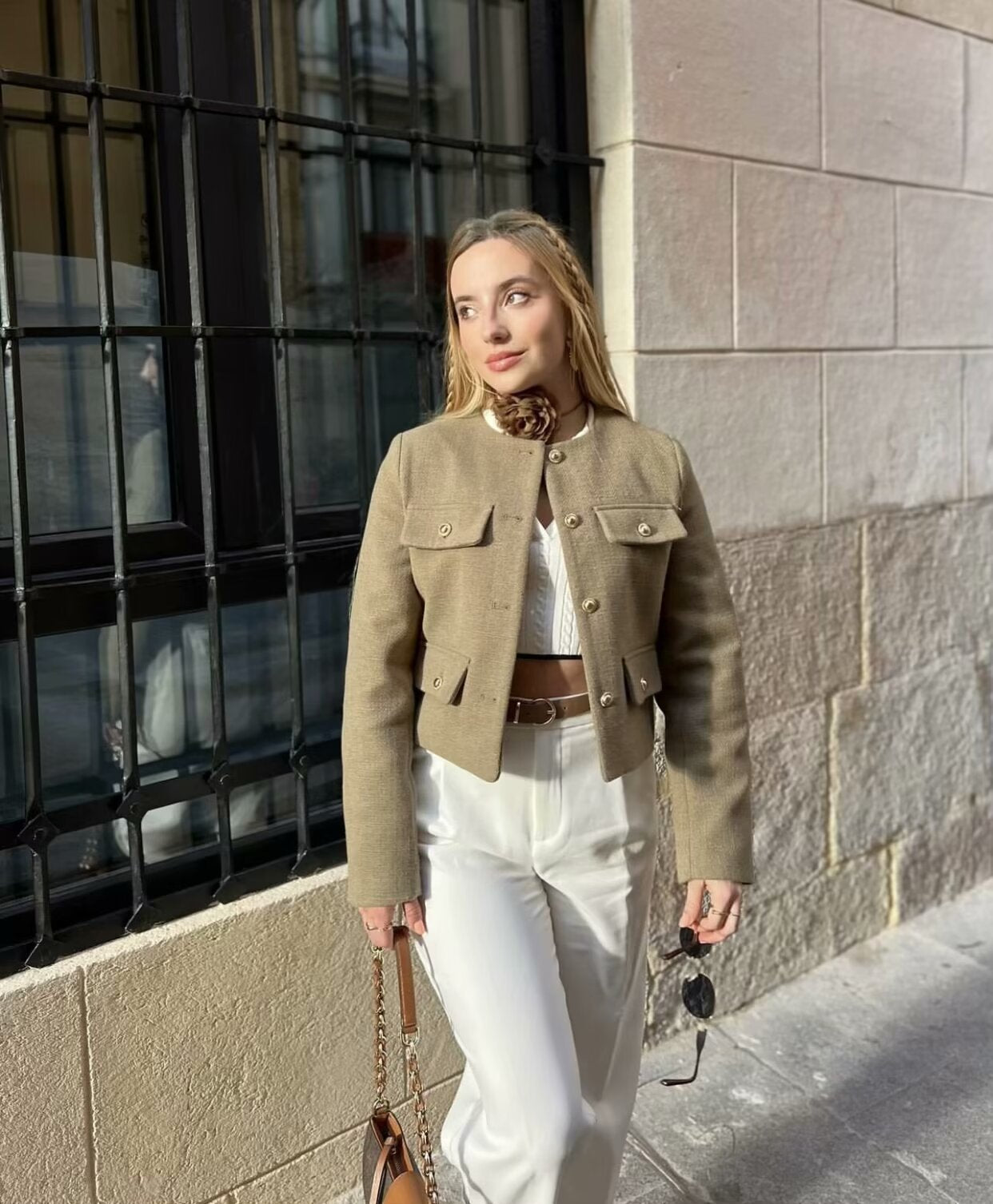 Megan - Vintage Cropped Jacket Olivia The Label