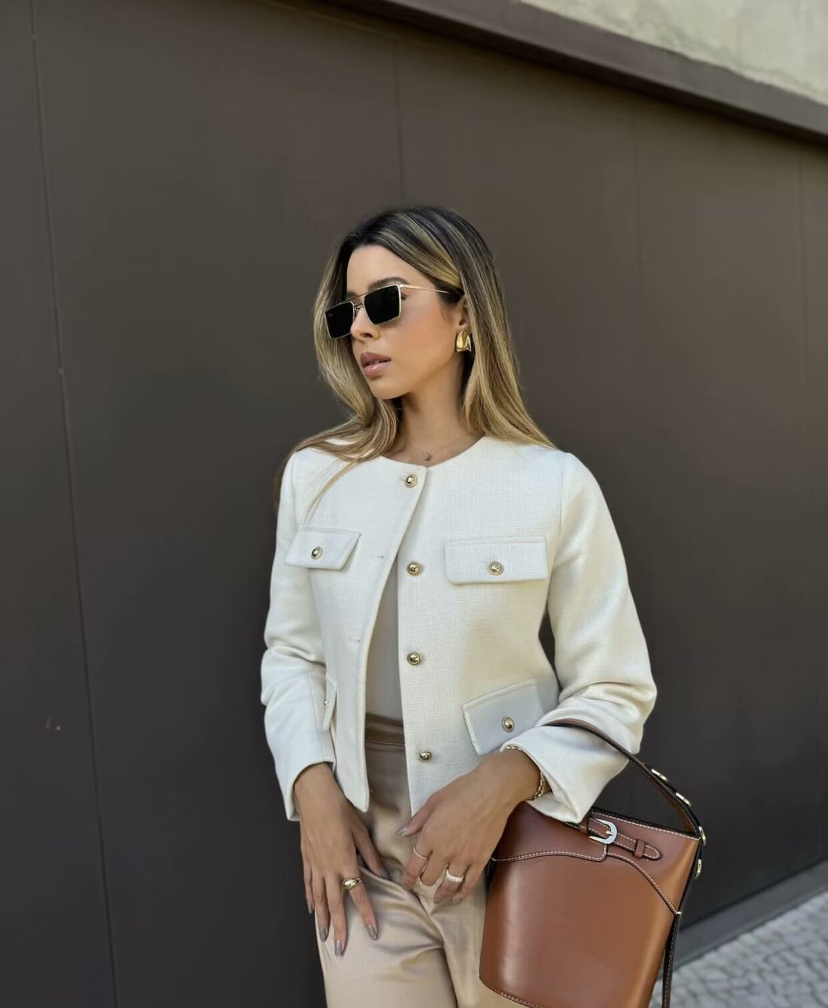 Megan - Vintage Cropped Jacket Olivia The Label