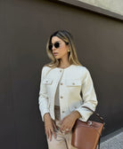 Megan - Vintage Cropped Jacket Olivia The Label