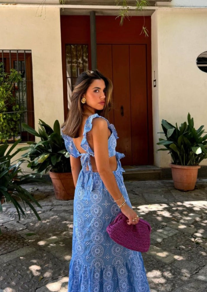 Lennox - Ruffled Maxi Dress Olivia The Label