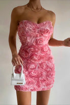 Adelaide - Floral Mini Dress Olivia The Label Pink XS