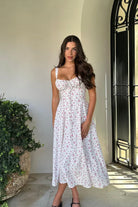Mia - Corset Midi Dress Olivia The Label White XS