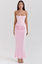 Liana Maxi Dress Olivia The Label Baby Pink XS