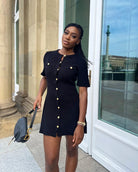 Zinnia - Knitted Mini Dress Olivia The Label Black XS