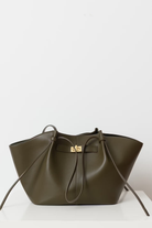 Elaina Tote Bag Handbags Olivia The Label Dark Green Regular