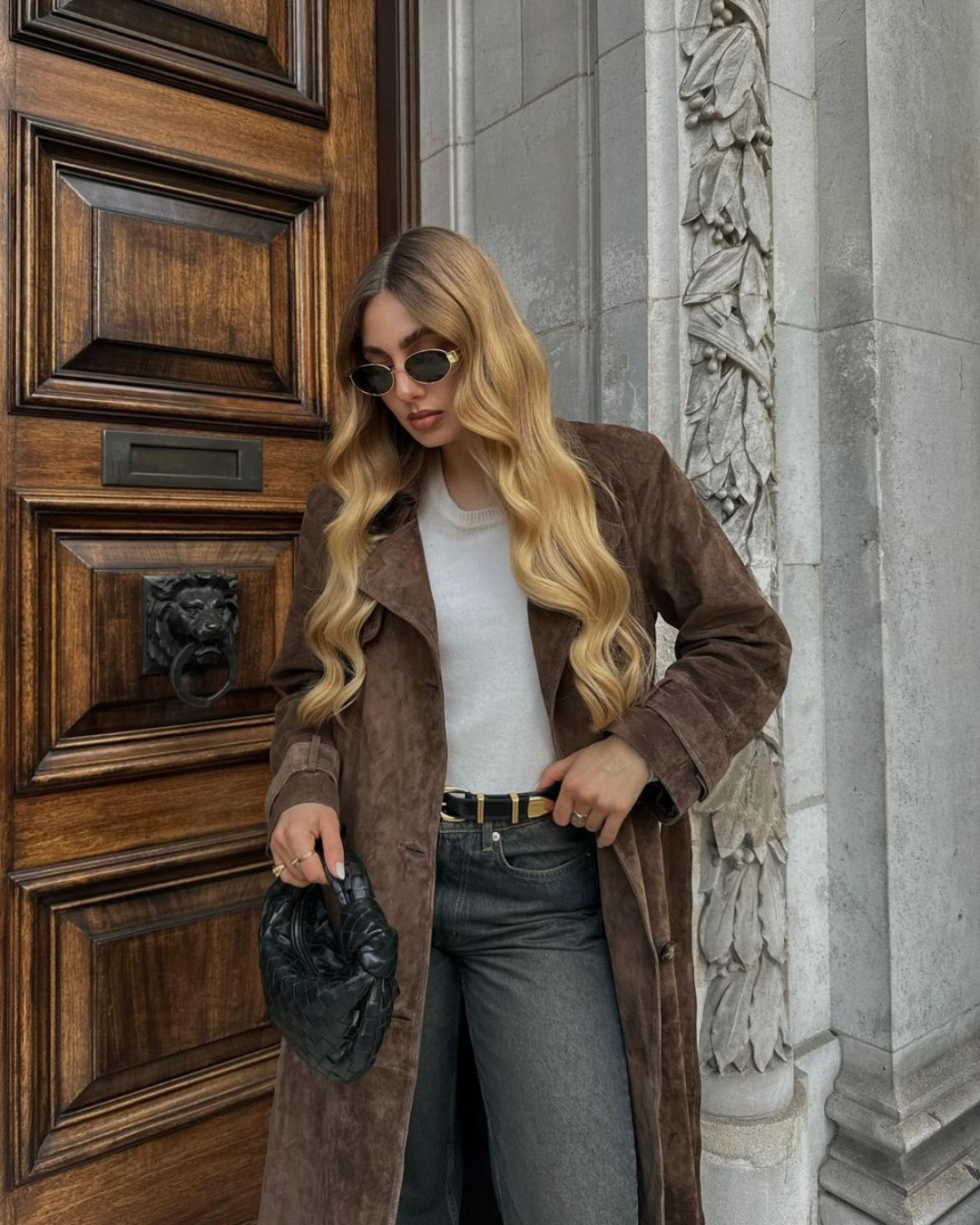 Zali - Suede Trench Coat Olivia The Label