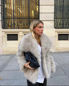 Sienna - Faux Fur Coat Olivia The Label Beige XS