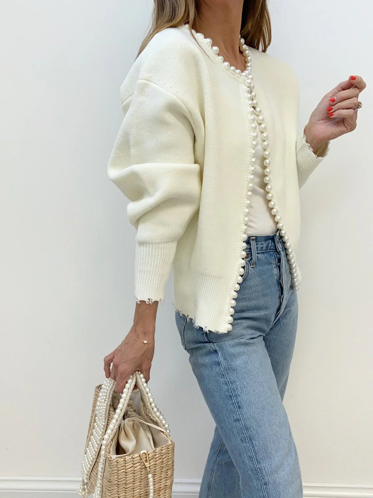 Nancy - Pearl Cardigan Olivia The Label