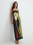 Kate - Strapless Maxi Dress Olivia The Label Green XS