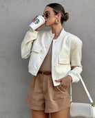 Liora - Bomber Jacket Olivia The Label Oatmilk XS