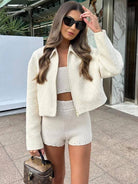 Yindi - Elegant Boucle Jacket Olivia The Label