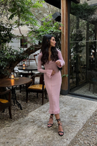 Vienna - Maternity Casual Long Sleeved Midi Dress Olivia The Label